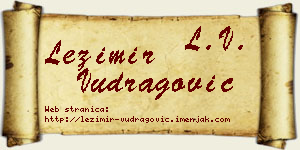 Ležimir Vudragović vizit kartica